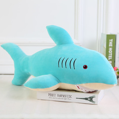 大白鲨毛绒玩具靠枕公仔创意鲨鱼海豚睡觉抱枕布娃娃男友生日礼物