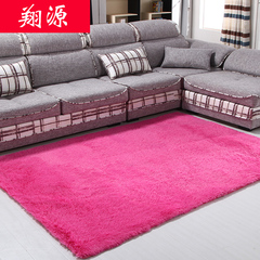 正品现代丝毛加厚地毯 卧室客厅茶几床边毯防滑垫 满铺地毯定制