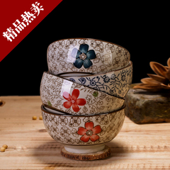 碗 套装景德镇 日式陶瓷餐具 创意个性釉下彩 米饭碗 汤碗