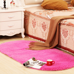 梦欣雅 椭圆形地毯欧式卧室地毯床边毯榻榻米家用房间地毯可水洗