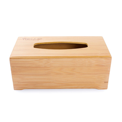竹匠 竹木长方形纸巾盒 特色欧式 创意田园可爱家用办公抽纸巾盒