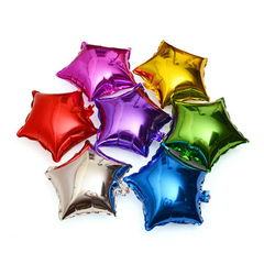 星形铝膜派对用品生日铝膜气球造型气球节日装饰气球10寸铝膜气球