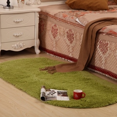 梦欣雅 椭圆形地毯欧式地毯卧室地毯床边毯可爱加厚家用房间地毯