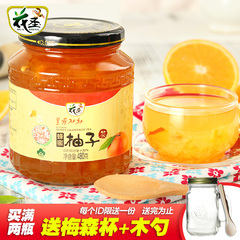 花圣蜂蜜柚子茶480g 韩国风味果味茶水果茶冲饮果汁 买2瓶送杯勺