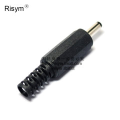 Risym DC插头 DC-002 3.5x1.1mm公头 针长9mm DC002公头 焊线式