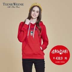 Teenie Weenie小熊2016冬季专柜正品时尚休闲女装卫衣TTMW64C43I