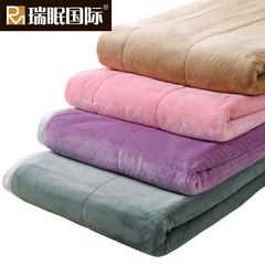 双层加厚毛毯冬季单双人保暖珊瑚绒床单单件法兰绒盖毯复合午睡毯