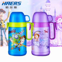 哈尔斯 迪士尼新品真空儿童保温杯保温壶 户外便携卡通宝宝水杯
