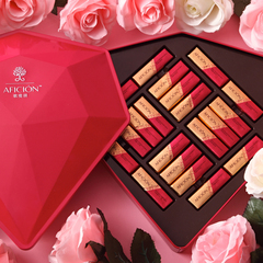 歌斐颂 创意钻石心形巧克力礼盒 情人节生日礼物爱心礼品装送女友