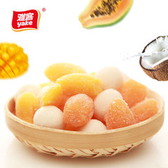 雅客造型软糖500g*2袋水果多口味过年年货零食芒果软糖果约100颗