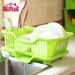 厨房碗碟沥水架 滴水碗架 塑料角架 厨房小件用具碗柜厨具置物架