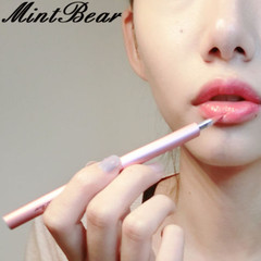 MintBear迷你唇刷 带盖伸缩口红刷 防尘唇彩唇线笔刷 便携化妆刷