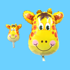 儿童生日装饰玩具气球宝宝卡通动物气球异形铝膜气球百日周岁气球