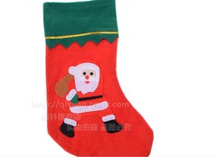 启轩 圣诞节装饰品 圣诞老人圣诞袜子 圣诞节礼物袋礼品袋