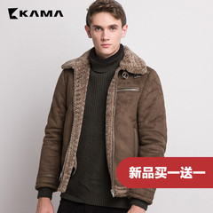 卡玛KAMA2016冬季新款短款翻领加厚棉衣棉服男棉袄外套2416707