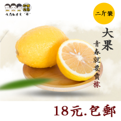 黄柠檬四川安岳新鲜水果榨汁泡茶 二斤装/大果 无打蜡 无催熟