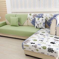 米兰防滑布艺四季沙发垫简约现代组合沙发坐垫定做通用沙发巾套罩
