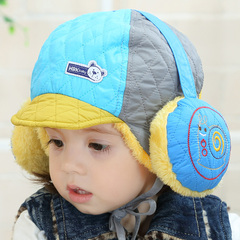 婴儿帽子6-12个月秋冬季男女宝宝帽1-2-3岁儿童帽冬天加绒保暖帽
