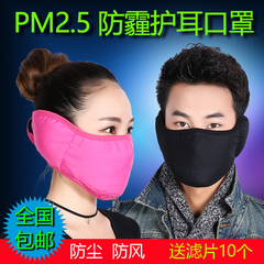 PM2.5加厚护耳罩防尘保暖透气骑行防雾霾防寒风口罩男女冬季潮款