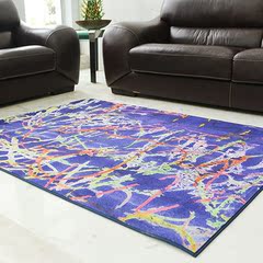 亿安客厅毯子茶几毯 现代简约抽象毯 艺术加厚高档大地毯可机洗