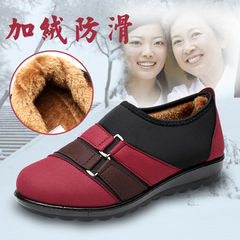 老北京布鞋女棉鞋冬季加厚加绒保暖妈妈鞋中老年软底防滑女奶奶鞋