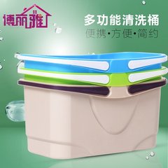 博丽雅大号清洁水桶 塑料拖地桶长方形储水桶家用胶棉拖把清洗桶