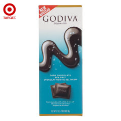 美国进口Godiva歌帝梵海盐黑巧克力90gTarget