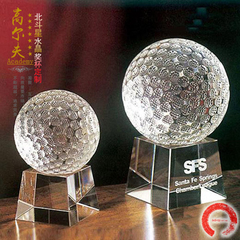 水晶篮球 足球 网球 高尔夫 排球赛奖杯 球迷生日礼物 现货定制