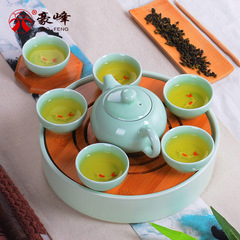 豪峰 龙泉青瓷茶具套装功夫茶具鲤鱼茶壶茶海茶杯盖碗整套茶具