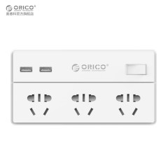 ORICO 智能排插带开关USB充电插线板接线板便携插板座无线墙插排