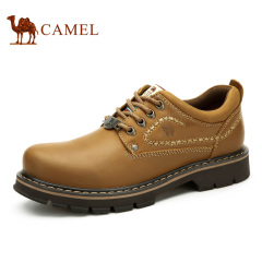Camel骆驼男鞋 春季时尚耐磨系带男鞋工装大头鞋