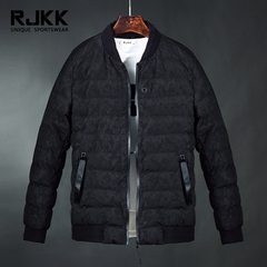 RJKK2016冬季新款男士外套 青年迷彩短款棉服立领棉袄男装棉衣潮