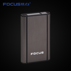 focus焦点自动弹烟烟盒子超薄个性烟盒创意金属防压10支装烟盒