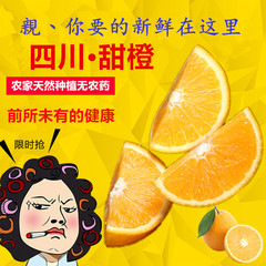 四川甜橙5斤装脐橙新鲜水果橙子摘现发货汁多酸甜可口农家脐橙