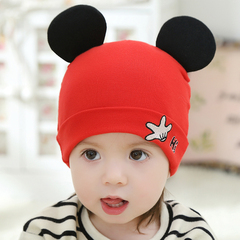 宝宝帽子秋冬0-3-6-12个月韩版幼儿宝贝新生儿帽胎帽男女婴儿帽子