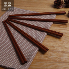 居图无漆天然竹筷子 家用厨房竹子筷子 碳化无蜡原木筷子质朴简约