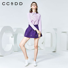 CCDD2016冬装新款专柜正品镶钻钉珠时尚蓬蓬裙 甜美挺括休闲短裙