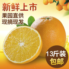 【巴谷鲜】现摘重庆奉节脐橙新鲜橙子13斤中果