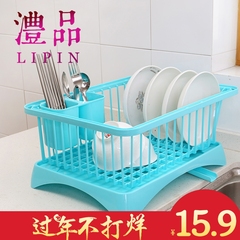 碗柜塑料厨房沥水碗架碗筷餐具收纳盒碗碟架沥水架导流碗盘置物架