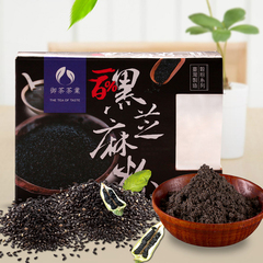 御茶茶业台湾进口五谷杂粮粉营养早餐代餐粉100%无糖黑芝麻粉200g