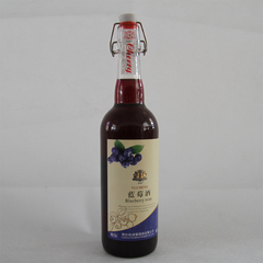 裕诚酒庄 野生蓝莓酒汁 原汁酿造 纯蓝莓酒 果酒750ml