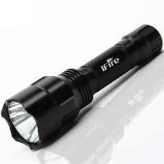 IFIRE 强光手电筒可充电LED远射王迷你变焦探照灯军家用户外骑行