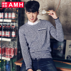 AMH男装韩版2016秋季新款修身潮时尚针织衫男套头毛衣NV5967Z