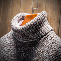 男士高领毛衣 冬季套头修身加厚款打底衫韩版青年针织衫线衣男装