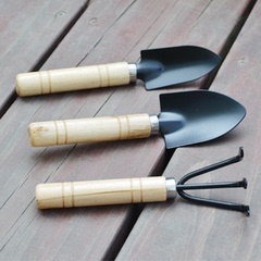 园艺工具 不锈钢小铲子 耙 锹 园艺工具 三件套装种花小工具