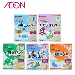 AEON日本进口Pigeon贝亲婴儿食品营养含铁饼干磨牙棒食品5盒套装