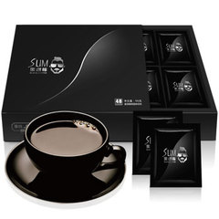 大卫之选slim黑咖啡纯咖啡无奶无糖纯咖啡粉特浓2盒*96g