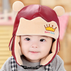 1-2岁儿童帽子秋冬天韩版潮加绒保暖婴儿雷锋帽男童帽女宝宝帽子