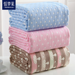 夏季加厚毯子纯棉毛巾被单人双人纱布儿童婴儿毛巾毯空调毯午睡毯