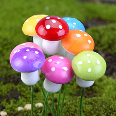 小蘑菇  泡沫蘑菇 彩色蘑菇多肉微景观盆栽盆景摆件配件饰品